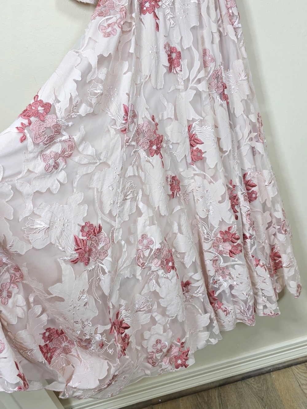 BADGLEY MISCHKA LACE APPLIQUE SHIRT DRESS SIZE 6 MSRP $1190 - Picture 9 of 14